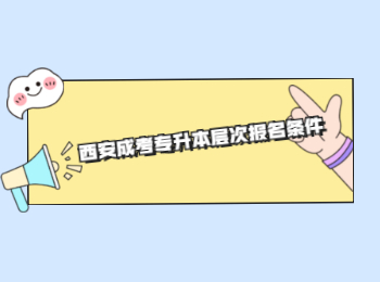 西安成考專升本層次報名條件