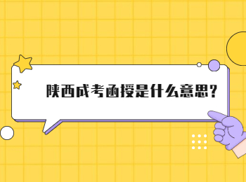 陜西成考函授是什么意思?