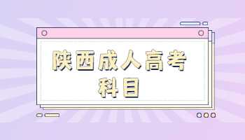 陜西成人高考科目
