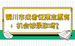 銅川市成考征集志愿有機(jī)會(huì)被錄取嗎